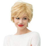 Maxbell Women's Ladies Hair Wig Stylish Short Fluffy Curly Blonde Lady Full Wig New