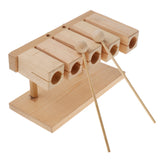 Maxbell Wooden Five-tone Block Xylophone With Beater For Kids Percussion Instrument Toy