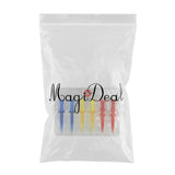 Maxbell 6 Pcs Smart Golf Tees with Adjustable Level（Red+Yellow)