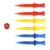 Maxbell 6 Pcs Smart Golf Tees with Adjustable Level（Red+Yellow)