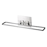 Maxbell Towel Bar Self Adhesive Bathroom Brushed Stainless Steel Bath Wall Shelf Rack Hanging Towel Stick On Sticky Hanger Contemporary Style