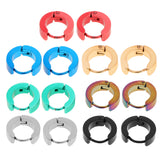 Maxbell 14Pcs Women Men Small Round Hoop Huggie Sleeper Stud Earrings Hippy Jewelry