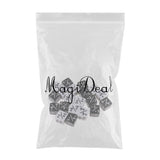 Maxbell 20x Math Fraction Dices Dies Six Sided D6 for Kids Children Number Learning