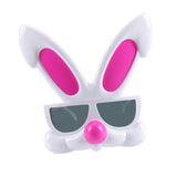 Maxbell Funny Pink Rabbit Plastic Glasses Eye Mask Kids Birthday Party Fancy Dress