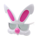 Maxbell Funny Pink Rabbit Plastic Glasses Eye Mask Kids Birthday Party Fancy Dress