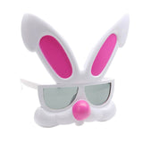 Maxbell Funny Pink Rabbit Plastic Glasses Eye Mask Kids Birthday Party Fancy Dress