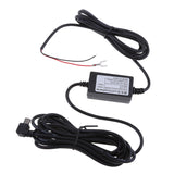 Maxbell Car Dash Cam Hardwire Kits 8/36V to 5V 3A with Mini USB Left Head Power Adapter Cable