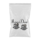 Maxbell 2pcs 3pin XLR Male Socket Mount Audio MIC Connector Gold Bend Pin Accessories