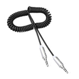 Maxbell 3.5mm Stereo Audio Cable, Aux 3.5 Audio Cord Compatible with Samsung and Other 3.5mm DC Plug Port Device, Black