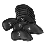 Maxbell 12Pcs/Set Golf Iron Head Covers Set Club Putter Headcover Replacement with Numbers Print