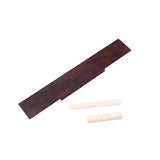 Maxbell Rosewood Classical Guitar Bridge&Bone Slotted Saddle Nut Set for Guitar Parts Accessories