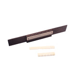 Maxbell Rosewood Classical Guitar Bridge&Bone Slotted Saddle Nut Set for Guitar Parts Accessories