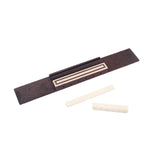 Maxbell Rosewood Classical Guitar Bridge&Bone Slotted Saddle Nut Set for Guitar Parts Accessories