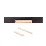 Maxbell Rosewood Classical Guitar Bridge&Bone Slotted Saddle Nut Set for Guitar Parts Accessories