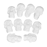 Maxbell 10 Pieces Flat Back Halloween Skull Styrofoam Foam Party Ornaments DIY Materials for Kids Painting Craft