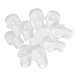 Maxbell 10 Pieces Flat Back Halloween Skull Styrofoam Foam Party Ornaments DIY Materials for Kids Painting Craft