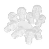 Maxbell 10 Pieces Flat Back Halloween Skull Styrofoam Foam Party Ornaments DIY Materials for Kids Painting Craft