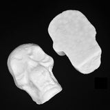 Maxbell 10 Pieces Flat Back Halloween Skull Styrofoam Foam Party Ornaments DIY Materials for Kids Painting Craft