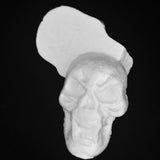 Maxbell 10 Pieces Flat Back Halloween Skull Styrofoam Foam Party Ornaments DIY Materials for Kids Painting Craft