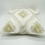 Maxbell Cozy Short Plush Square Embroidery Throw Pillow Case Cushion Covers for Couch Bed Sofa without Filler