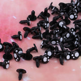 Maxbell Pack of 100pcs 16MM Black Solid Plastic Safety Eyes Craft Safety Eyes DIY Eyes With Washers For Bear Doll Plush Animal Puppet Making