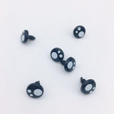 Maxbell Pack of 100pcs 16MM Black Solid Plastic Safety Eyes Craft Safety Eyes DIY Eyes With Washers For Bear Doll Plush Animal Puppet Making