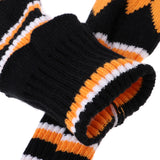 Maxbell 3 Pieces Golf Knit Pom Pom Headcover Driver Fairway Woods Head Covers Orange