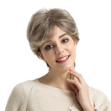 Maxbell Fashion Natural Real Human Hair Wig Women Fluffy Short Straight Full Wigs