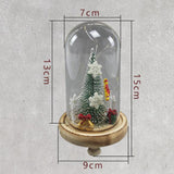 Maxbell USB Glass Cover Led Micro Landscape Lights Creative Christmas Decoration New Year Gift Ornament