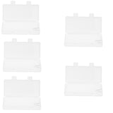 Maxbell 5 Pcs Transparent Storage Case for AAA 7th Multi Size Hard Plastic Battery Case Holder Organizer Box