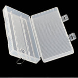Maxbell 5 Pcs Transparent Storage Case for AAA 7th Multi Size Hard Plastic Battery Case Holder Organizer Box