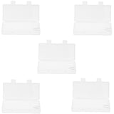 Maxbell 5 Pcs Transparent Storage Case for AAA 7th Multi Size Hard Plastic Battery Case Holder Organizer Box