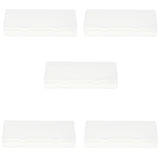 Maxbell 5 Pcs Transparent Storage Case for AAA 7th Multi Size Hard Plastic Battery Case Holder Organizer Box