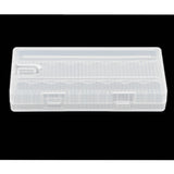 Maxbell 5 Pcs Transparent Storage Case for AAA 7th Multi Size Hard Plastic Battery Case Holder Organizer Box