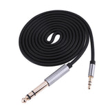 Maxbell 2Pcs 1.5m 3.5mm 1/8" Male To 6.35mm 1/4" Male Stereo Audio Cable for iPhone, Amplifiers