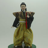 Maxbell 12inch Japanese Kimono Samurai Doll Kokeshi Handicraft Home Decoration Green Clothes