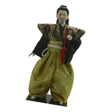 Maxbell 12inch Japanese Kimono Samurai Doll Kokeshi Handicraft Home Decoration Green Clothes