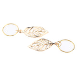 Maxbell 30pc Golden Leaves Pendant Metal Circlets For Dreadlock Braids DIY Hairstyle