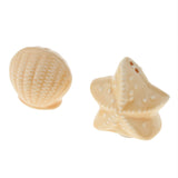 Maxbell Ceramic Starfish Shell Spice Salt Pepper Mesh Shaker Jar Container