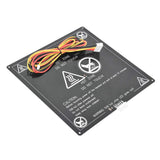 Maxbell 220x220mm MK3 Square Heat Bed Build Plate with LED 120W 3D Printer Parts Black