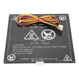 Maxbell 220x220mm MK3 Square Heat Bed Build Plate with LED 120W 3D Printer Parts Black