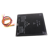 Maxbell 220x220mm MK3 Square Heat Bed Build Plate with LED 120W 3D Printer Parts Black