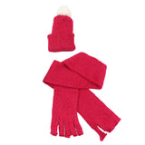 Maxbell Red White Striped Cute Scarf Hat Cap Suit Winter Outfit for 16inch Sharon Girl Doll Accessory