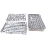 Maxbell 20pcs/set Disposable Aluminum Foil Pans Barbecue Grilling Trays Baking Plate