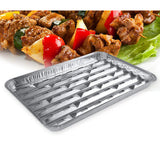 Maxbell 20pcs/set Disposable Aluminum Foil Pans Barbecue Grilling Trays Baking Plate