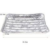 Maxbell 20pcs/set Disposable Aluminum Foil Pans Barbecue Grilling Trays Baking Plate