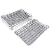 Maxbell 20pcs/set Disposable Aluminum Foil Pans Barbecue Grilling Trays Baking Plate