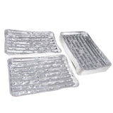 Maxbell 20pcs/set Disposable Aluminum Foil Pans Barbecue Grilling Trays Baking Plate