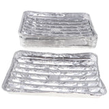 Maxbell 20pcs/set Disposable Aluminum Foil Pans Barbecue Grilling Trays Baking Plate