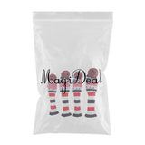 Maxbell 4Pcs Golf Driver Rescue Head Cover Long Neck Pom Pom Fairway Wood Headcovers Knit Socks #1 3 5 X